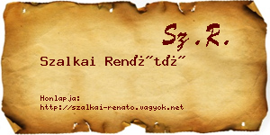 Szalkai Renátó névjegykártya
